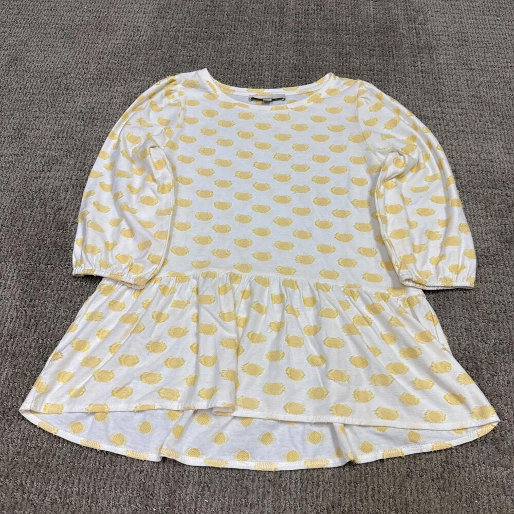Loft Blouse White Yellow Long Sleeve Women’s Size XS - Picture 1 of 11